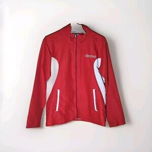Kappa Chica Vintage Red And White Track Jacket Women's